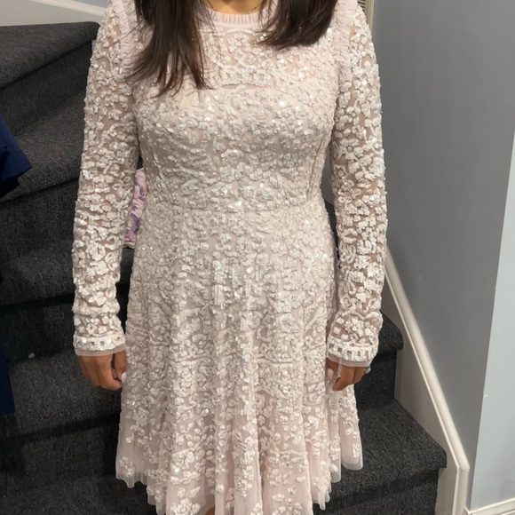 Needle & Thread Crew neck sequins knee length dress - Picture 5 of 5